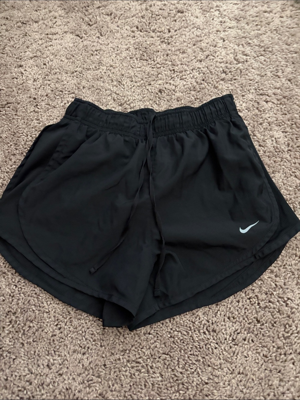 Nike Black Women's Athletic Running Shorts with Swoosh